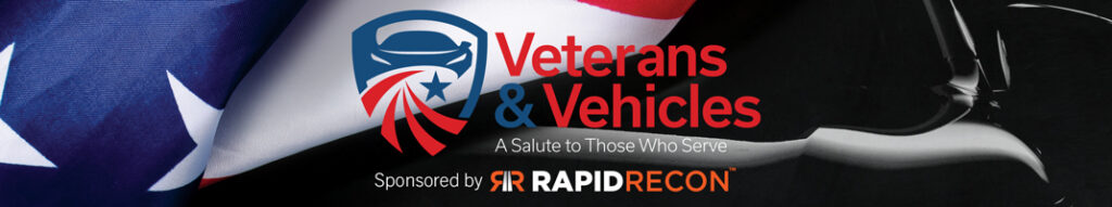 Veterans & Vehicles logo with Rapid Recon logo sponsor