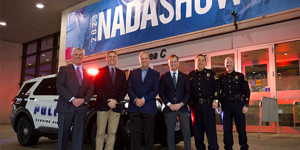 The association donated two vehicles to the Dallas Police Department (DPD) to thank the city for hosting the 2023 event.