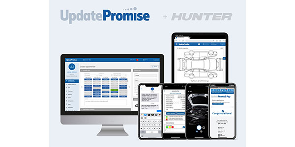 The integration will allow service advisors quick access to Hunter’s Quick Check Drive and Quick Tread Edge autonomous inspection results, allowing them to identify alignment and tread depth concerns and bring them to the attention of vehicle owners.